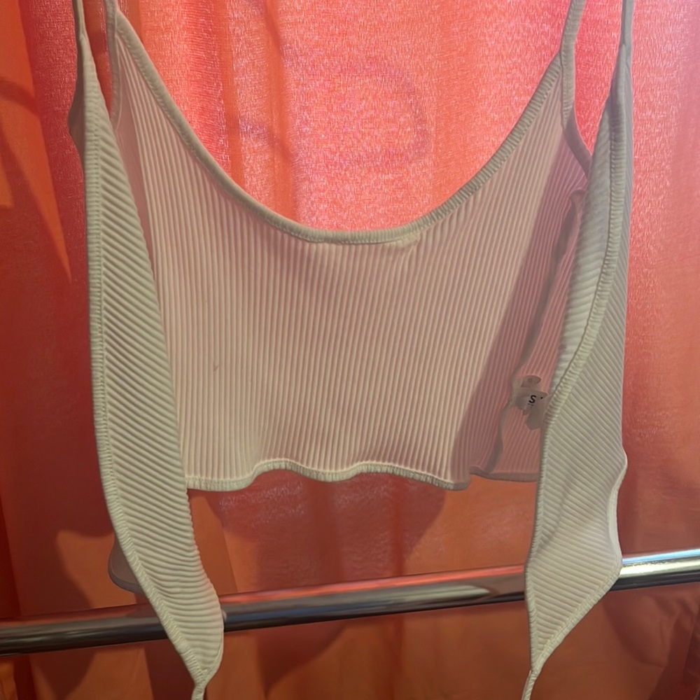 Shein strappy front crop top